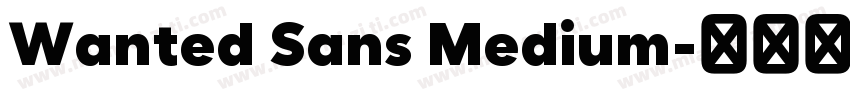 Wanted Sans Medium字体转换